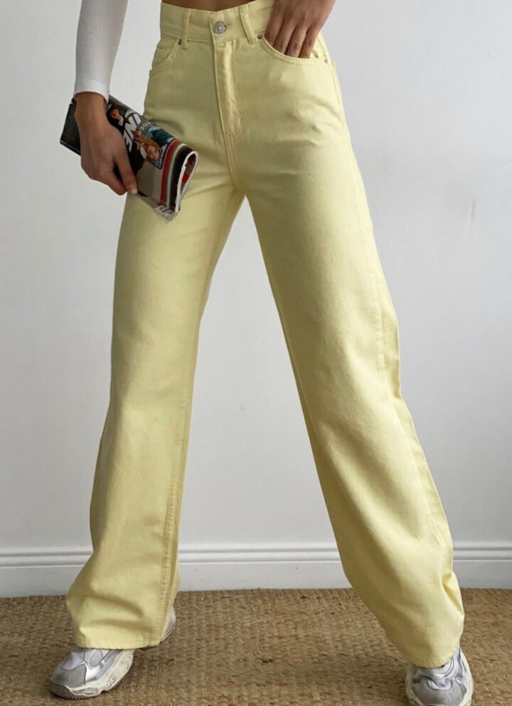 franco banetti cyrine jeans yellow