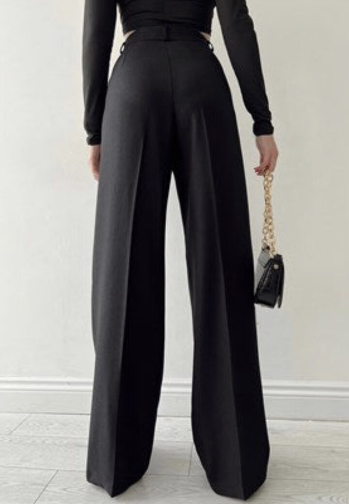 franco banetti palazzo pants black1