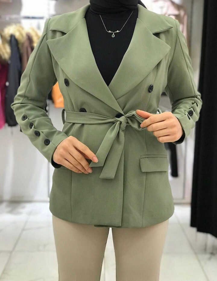 franco banetti Greta blazer green