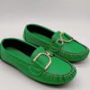 franco banetti mokasina flat green