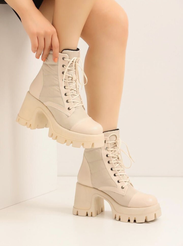 franco banetti posted boots beige