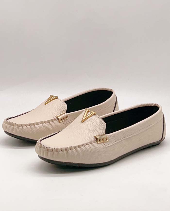 franco banetti mokassin flat 3 beige