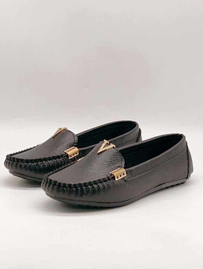 franco banetti mokassin flat 3 black