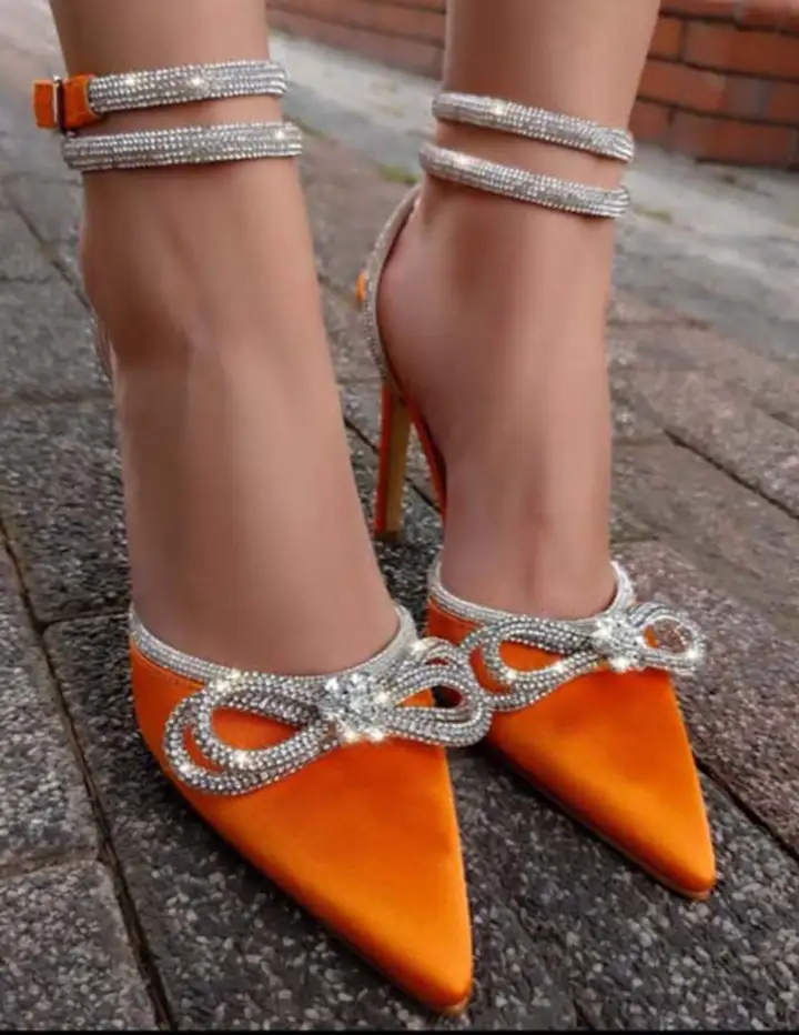 franco banetti amor ds heels orange