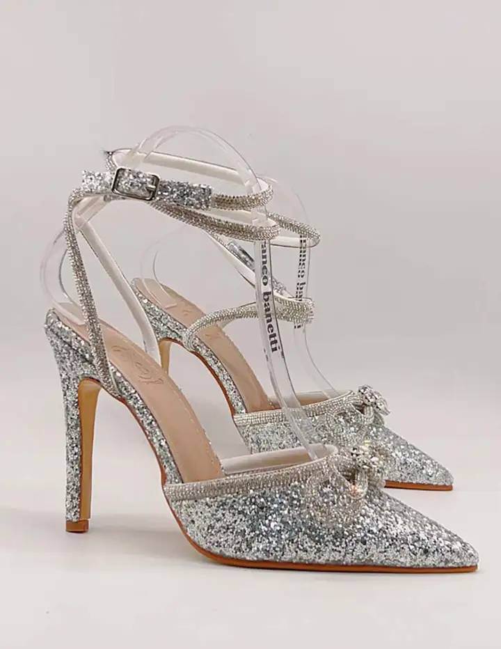 franco banetti amor ds heels silver gl