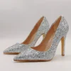 franco banetti cyntia pump silver