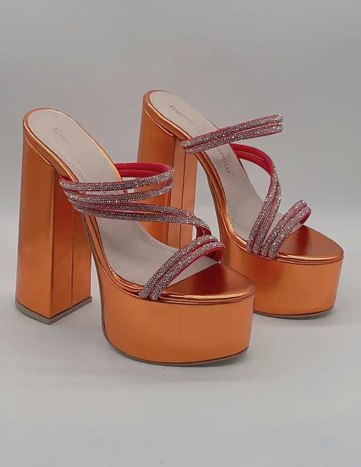 franco banetti ella heels orange