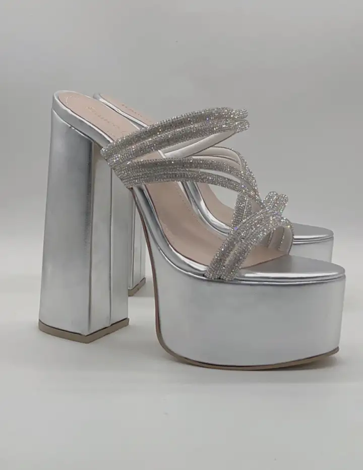 franco banetti ella heels silver