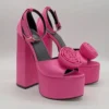 franco banetti olivia sandals fushia