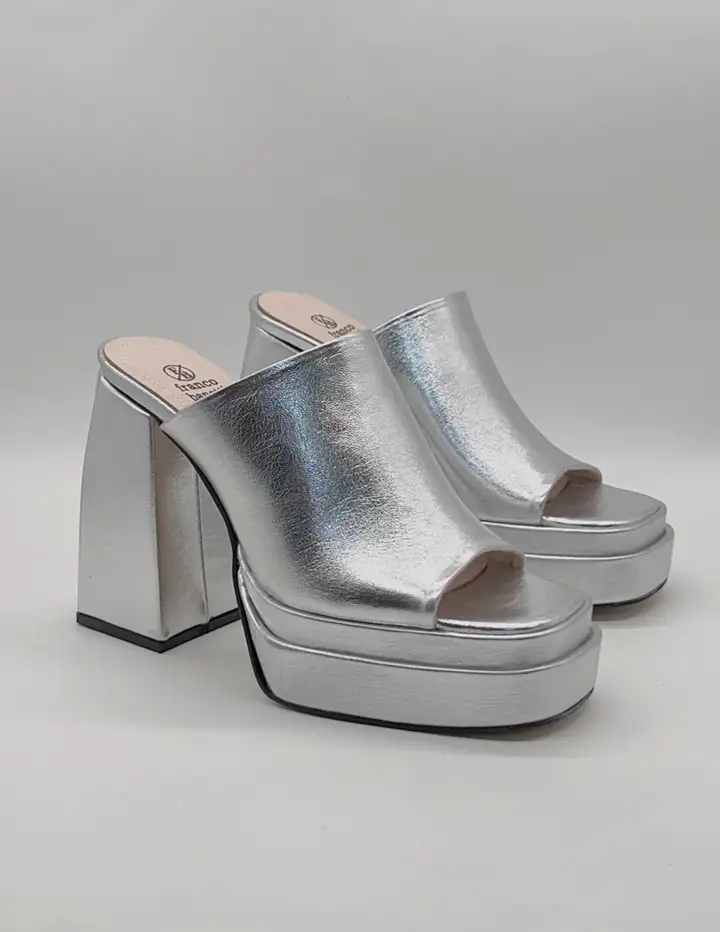 franco banetti santana heels silver