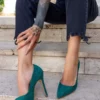 franco banetti stelleto pump green