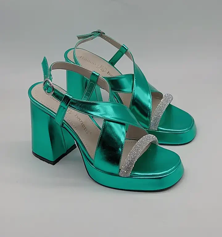 franco banetti cona heels green