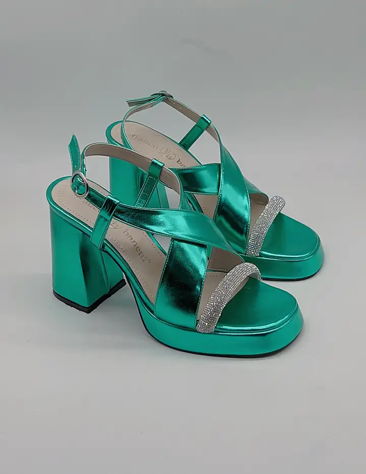 franco banetti cona heels green