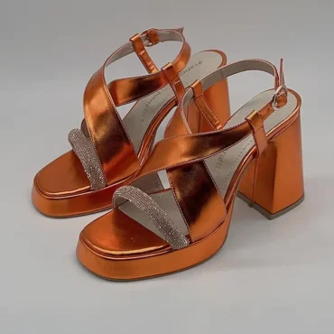 franco banetti cona heels orange