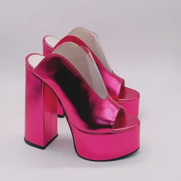 franco banetti cuty heels fushia