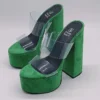 franco banetti lita heels green