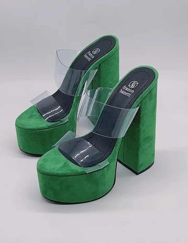 franco banetti lita heels green