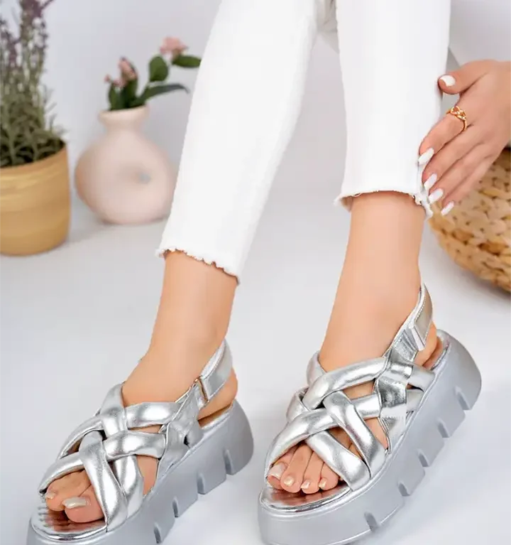 franco banetti Darcy Sandal silver