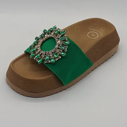 franco banetti Mirka Slipper green