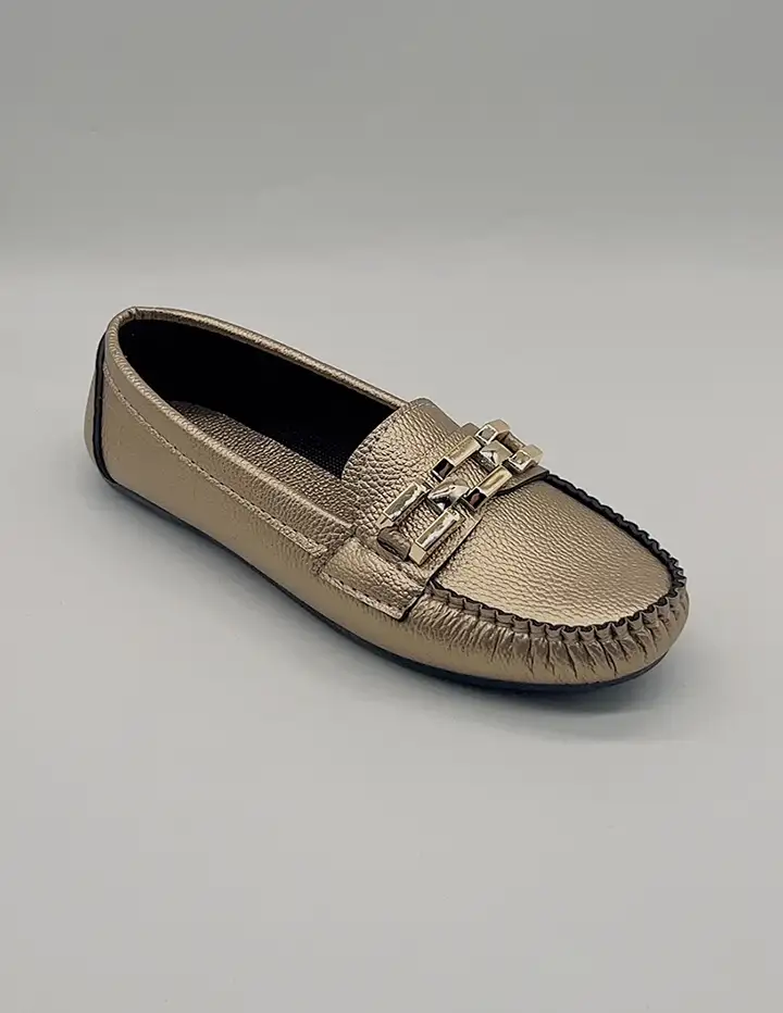 franco banetti Moccasin flat 6 gold