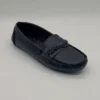 franco banetti Moccasin flat 8 black