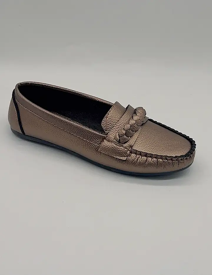 franco banetti Moccasin flat 8 bronz