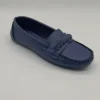 franco banetti Moccasin flat 8 navy