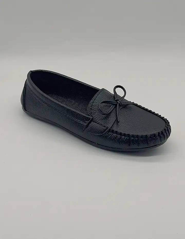 franco banetti Moccasin flat 7 black