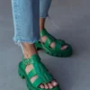 franco banetti Maga sandal green