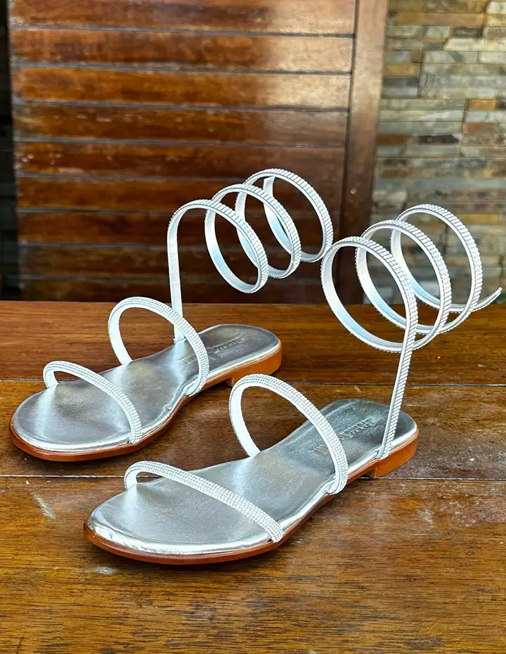 franco banetti Narcisa Sandal silver