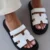 franco banetti kona slipper white - black