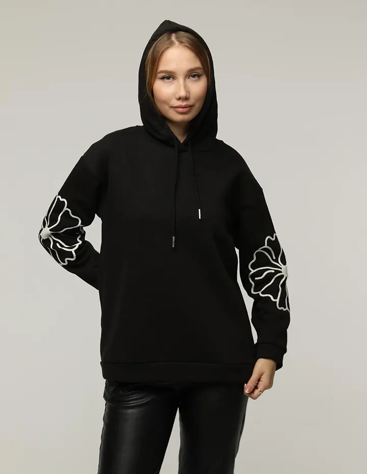 Franco Banetti Flower Hoodie black