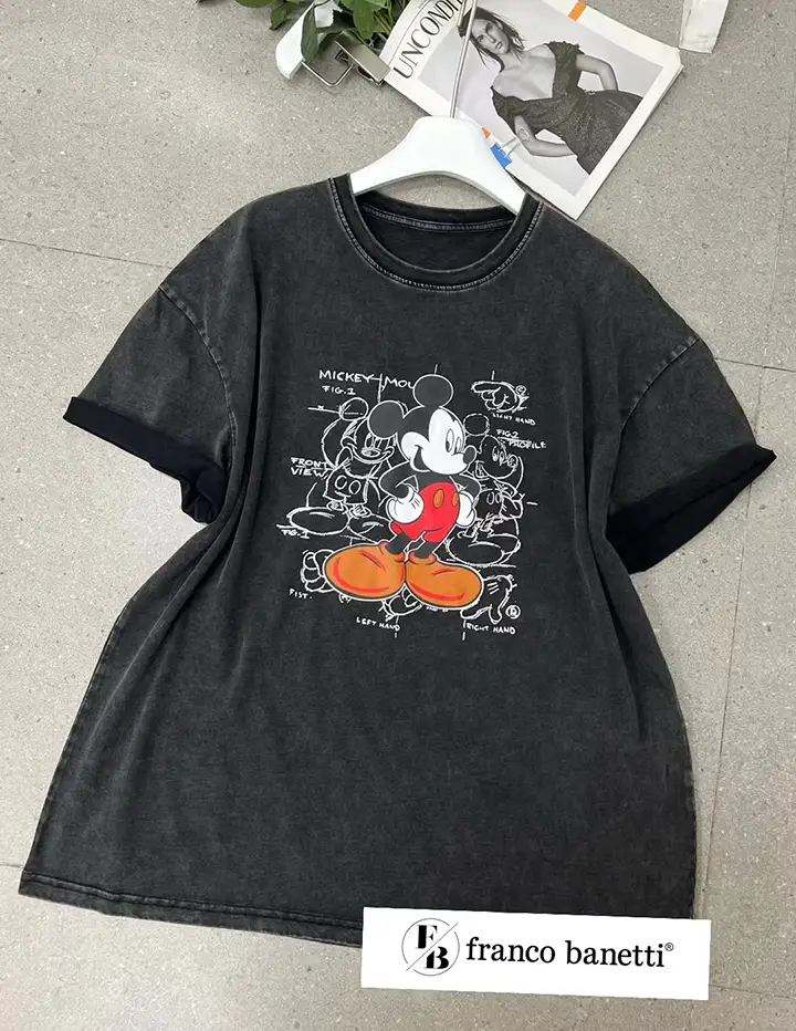 Franco Banetti Mickey T-Shirt Black 1