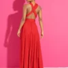 Franco Banetti V Dress Red 1