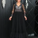 Celebrities Asma Dress Black 1