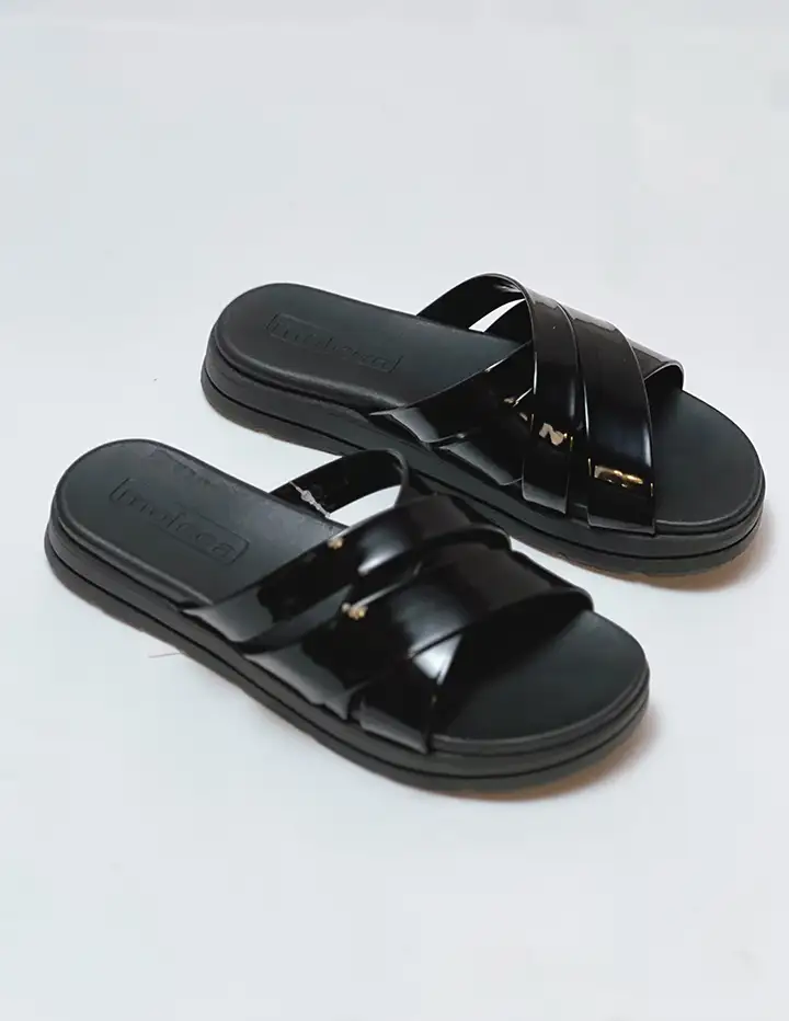 Franco Banetti Aru Slipper Black Glo