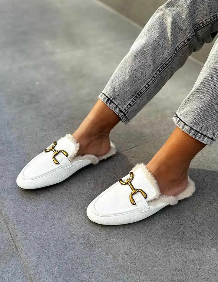 Franco Banetti Lav Slipper White