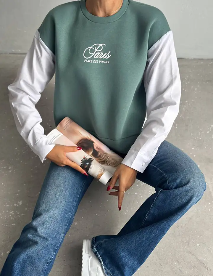 Franco Banetti Sira Hoodie L.Green