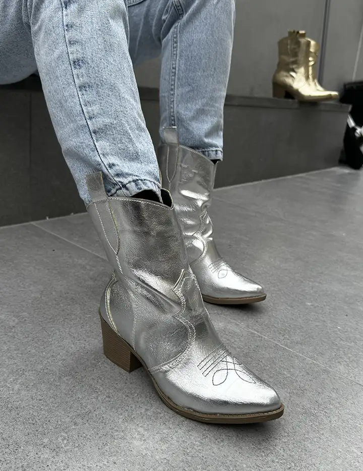 Franco Banetti Welling boots Silver