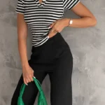 Franco Banetti Zibra Crop Black-wh 1