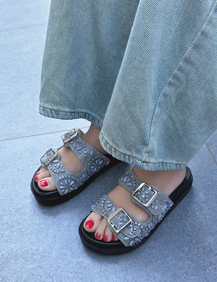 Franco Banetti Solma Slipper Grey