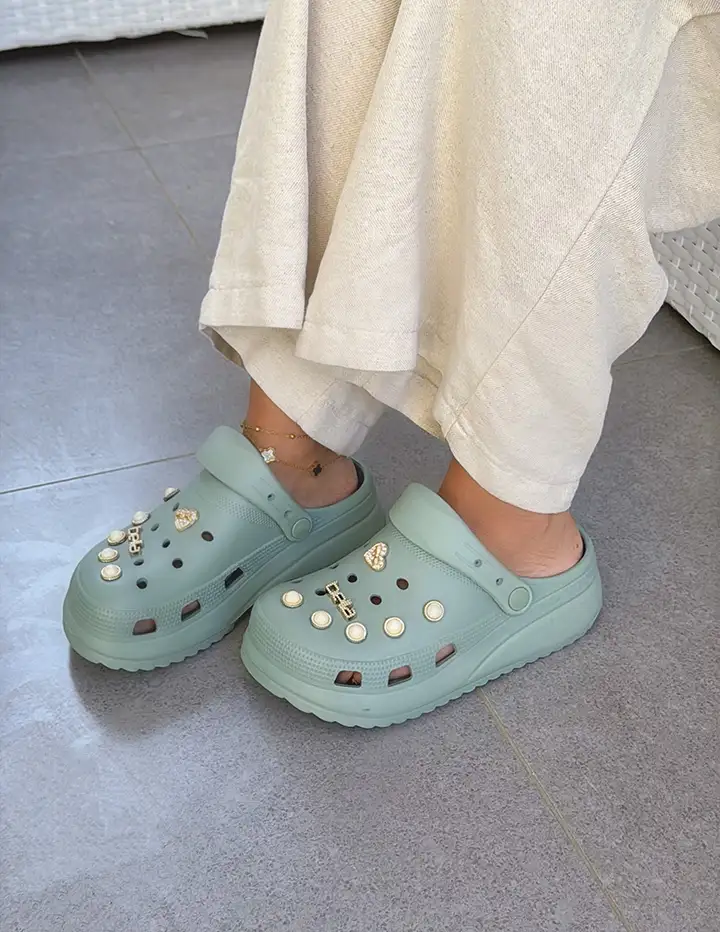 Franco Banetti Aeda Slipper L.Green