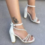 Franco Banetti Cindy Sandal White