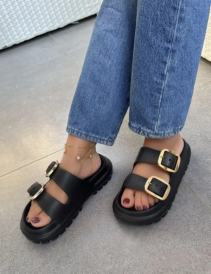 Franco Banetti Cinsi Slipper Black