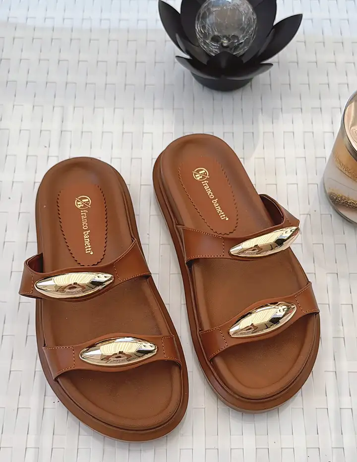 Franco Banetti Poli Slipper Camel