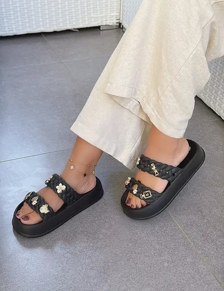 Franco Banetti Vedo Slipper Black