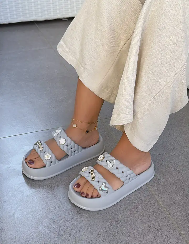 Franco Banetti Vedo Slipper Grey