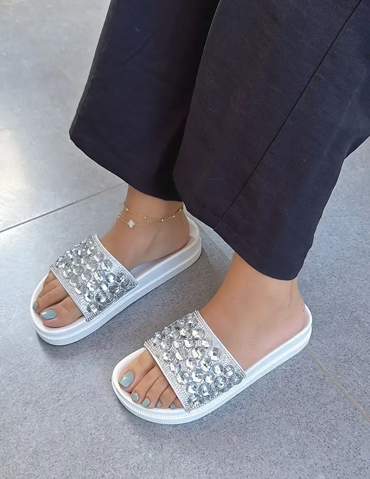 Franco Banetti Delu Slipper White