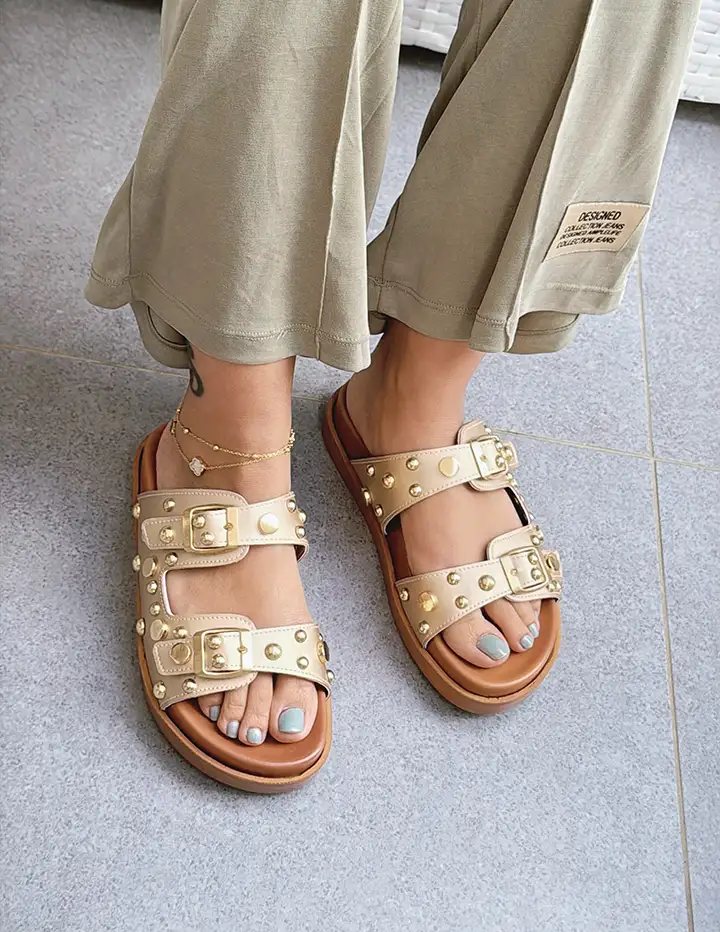 Franco Banetti Hale Slipper Gold