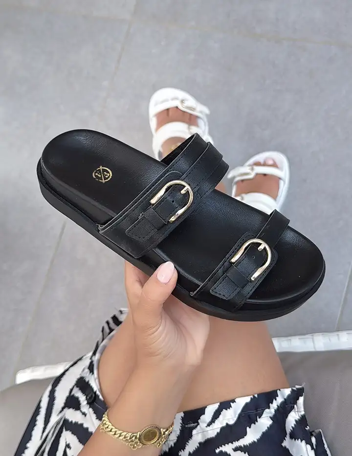 Franco Banetti Soula Slipper Black